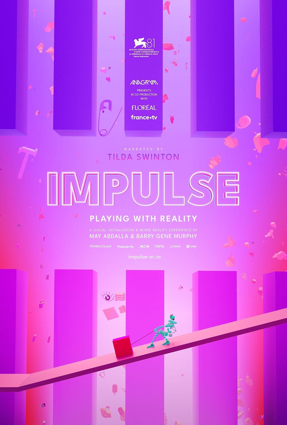 Impulse: Playing with Reality — official poster, Venice Immersive 2024